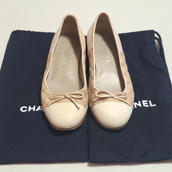 Chanel Tweed Ballerina Flats - Picture 1 of 13
